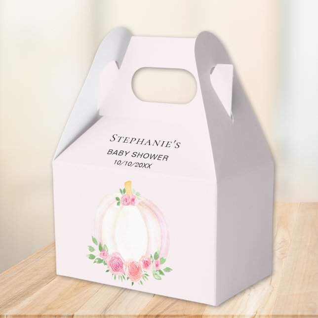 Ballotins Citrouille Rose Floral Baby Girls Fall Douche (Créateur téléchargé)