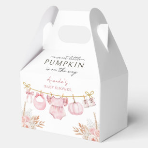 Ballotins Citrouille rose Floral Ballotin Baby shower d'auto