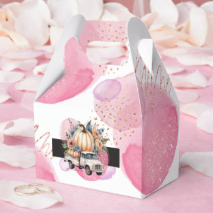 Ballotins Citrouille Rose Noir Fleur Truck Baby Shower