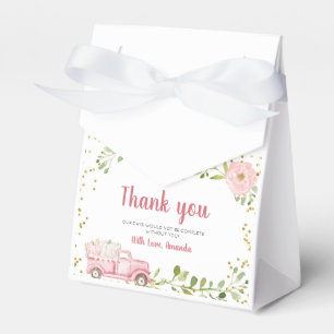 Ballotins Citrouille rose Vintage Truck Grass Party