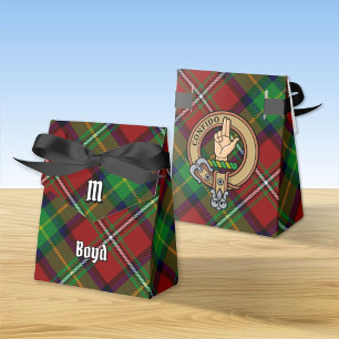 Ballotins Clan Boyd Crest sur Tartan