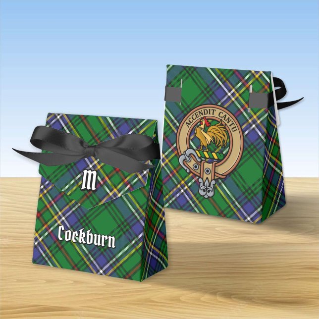 Ballotins Clan Cockburn Crest sur Tartan (Créateur téléchargé)