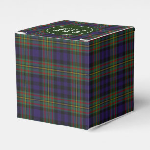Ballotins Clan coloré MacLellan Plaid Favor boîte cadeau
