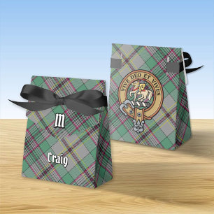 Ballotins Clan Craig Crest sur Tartan Ballotin