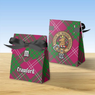 Ballotins Clan Crawford Crest sur le Ballotin Tartan