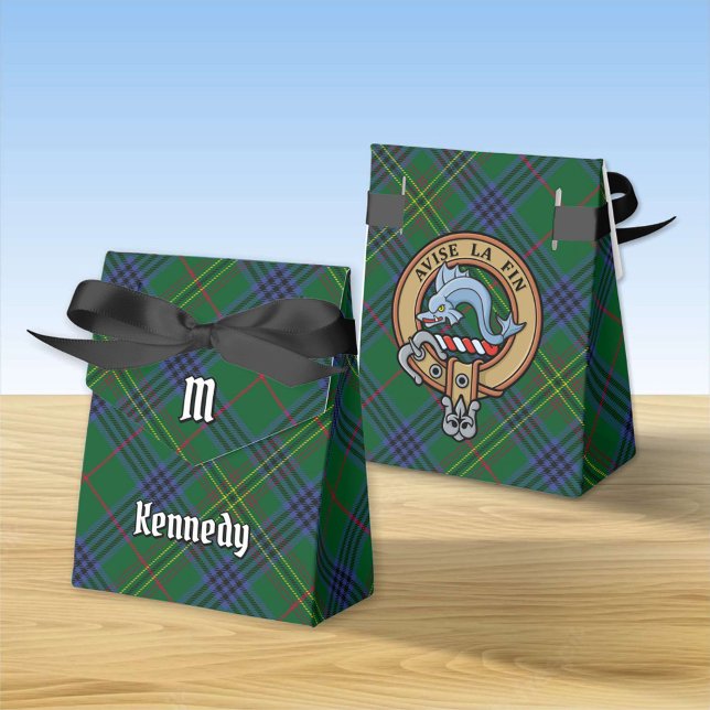 Ballotins Clan Kennedy Crest sur Tartan (Créateur téléchargé)