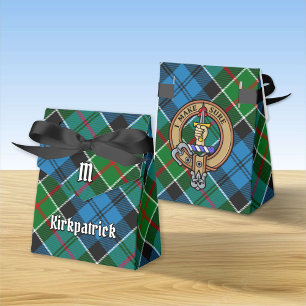Ballotins Clan Kirkpatrick Crest sur Tartan