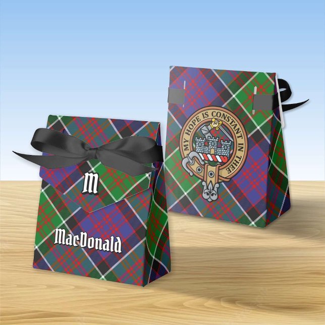 Ballotins Clan MacDonald de Clanranald Crest sur Tartan (Créateur téléchargé)