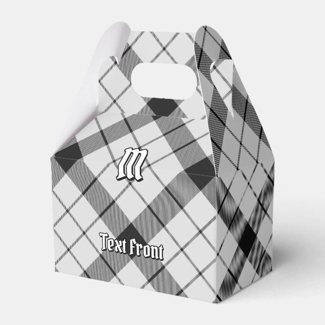 Ballotins Clan MacFarlane Tartan noir et blanc (Verso)