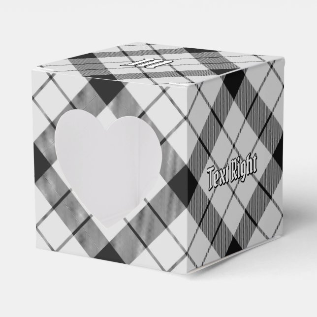 Ballotins Clan MacFarlane Tartan noir et blanc (Verso)