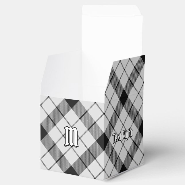 Ballotins Clan MacFarlane Tartan noir et blanc (Ouvert)