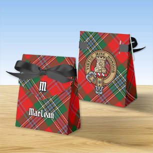 Ballotins Clan MacLean Crest sur Tartan