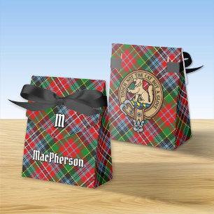Ballotins Clan MacPherson Crest sur Tartan