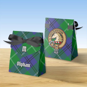 Ballotins Clan Oliphant Crest sur Tartan