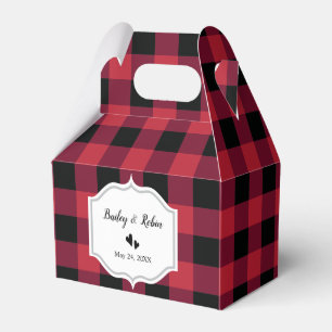 Ballotins Classic Buffalo Plaid Check Mariage noir