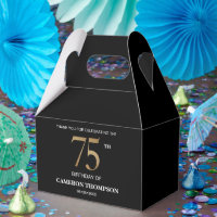 Classieux élégant noir or 75e anniversaire