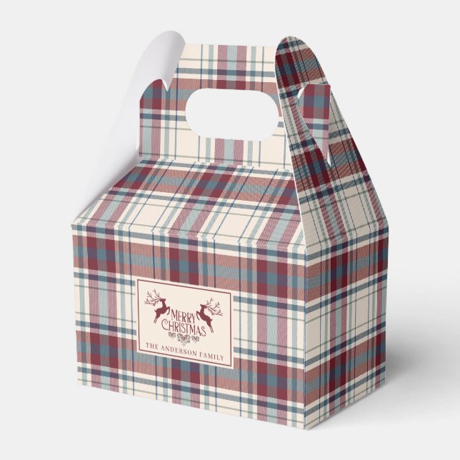Ballotins Classique Beige & Brûlé Rouge Buffle Plaid Noël (Arrière)