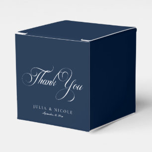 Ballotins Classique Ivoire Bleu Nuit Doux Merci Mariage