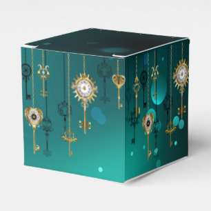 Ballotins Clés squelettes antiques sur fond vert