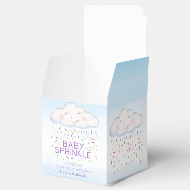 Ballotins Cloud bonbon bébé saupoudrer d'aquarelle merci (Ouvert)