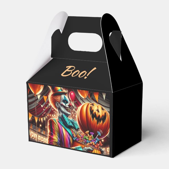 Ballotins Clown effrayant avec Jack O' Lantern Halloween (Verso)