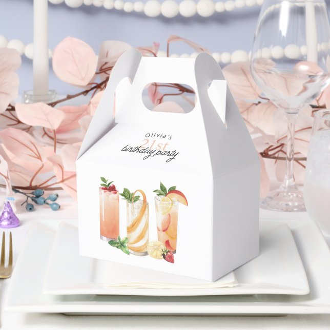 Ballotins Cocktails d'été modernes 21e fête d'anniversaire (Créateur téléchargé)