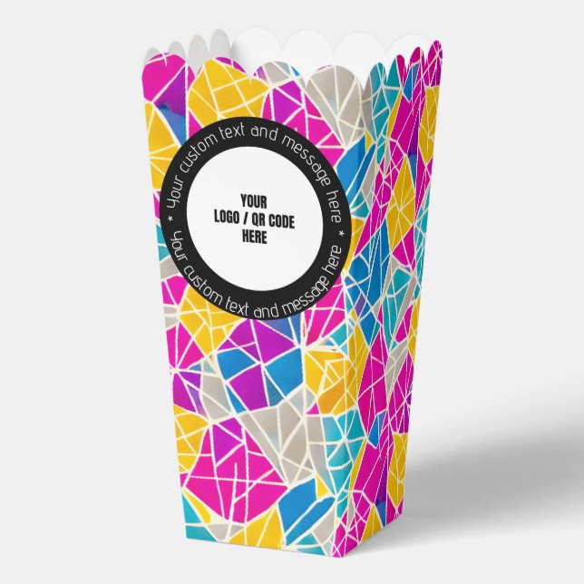 Ballotins Code QR du logo de l'entreprise personnalisé Texte (Verso)