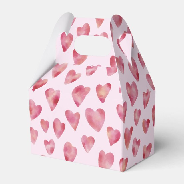 Ballotins Coeur de couleur rose motif (Verso)