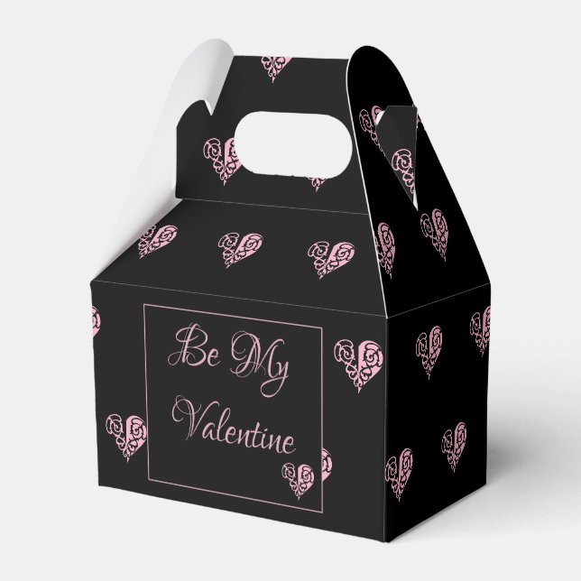 Ballotins Coeur en fibre rose personnalisé (Verso)