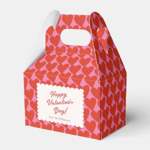 Ballotins Cœur rouge rose gras Saint-Valentin Nom personnali