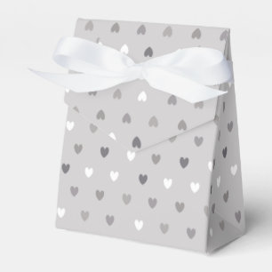 Ballotins Coeurs de polka minuscules dans les tons gris