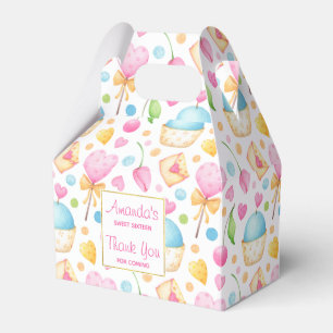 Ballotins Coeurs et Cupcakes Motif d'aquarelle