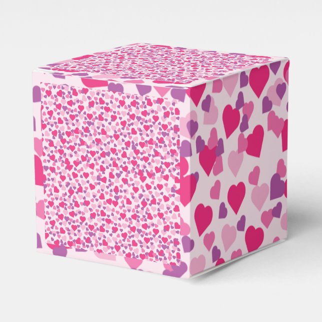 Ballotins Coeurs roses d'amour pour la Saint Valentin (Verso)