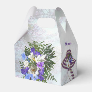 Ballotins Coffret Cadeau Bouquet de Jacaranda et Lys