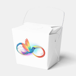 Ballotins Colibri arc-en-ciel avec symbole Infinity