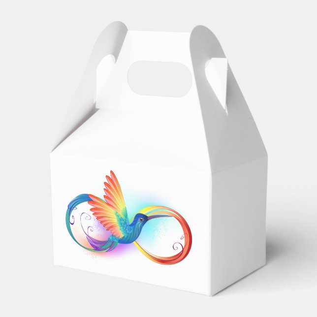 Ballotins Colibri arc-en-ciel avec symbole Infinity (Verso)