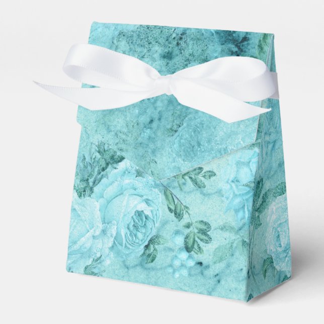 Ballotins Collage de roses bleues en détresse  (Verso)