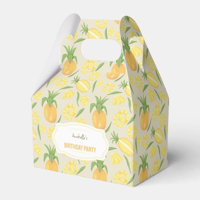 Ballotins Collection de Motifs de paniers de fruits - Ananas (Verso)
