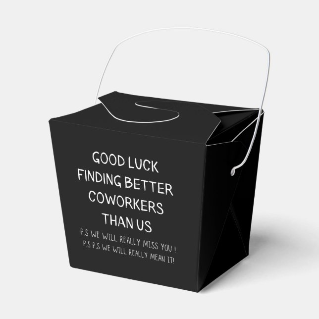 Ballotins Collègue quittant Coworker Quitter Funny New Job (Verso)