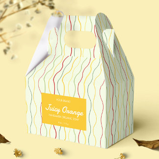 Ballotins Colorful Wave Lines Gable Box Soap Emballage de ma