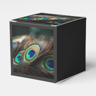 Ballotins Composition de plumes de paon brillantes