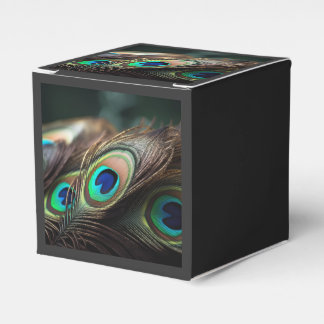 Ballotins Composition de plumes de paon brillantes