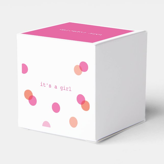 Ballotins Confetti rose | C'est une fille ballotin (Arrière)
