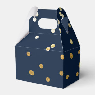Ballotins Confettis Brillants Bleu et Or Chic Moderne Cadeau