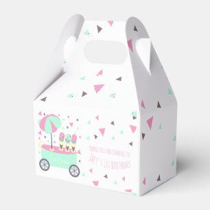 Ballotins Confettis Rose Stand de Glaces Fête d'Anniversaire