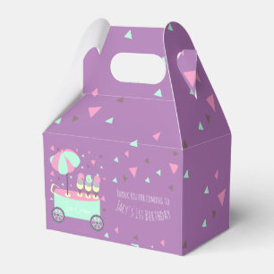 Ballotins Confettis Stand de Glace Violet Fête d'Anniversair