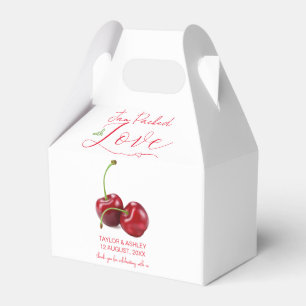 Ballotins Confiture emballée avec Mariage de fruits de ceris