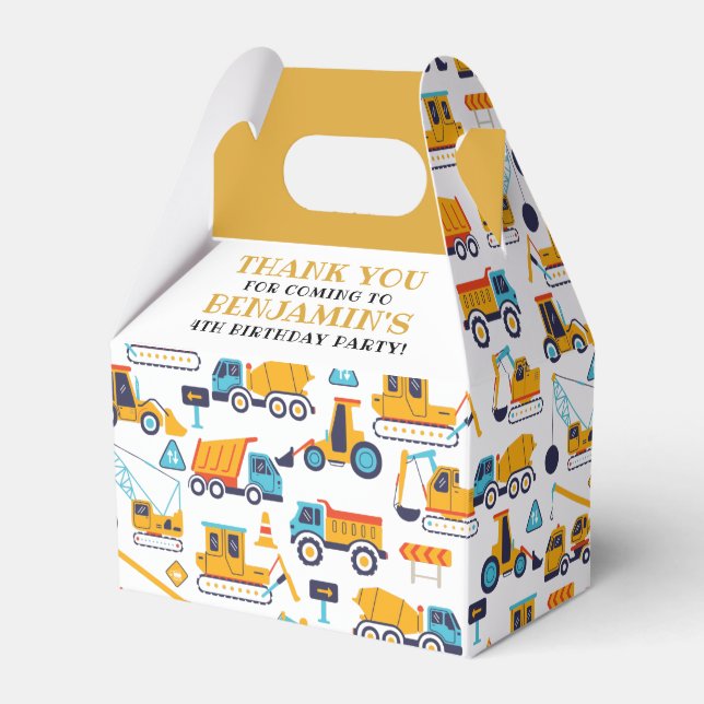 Ballotins Construction Anniversaire Truck Party (Verso)
