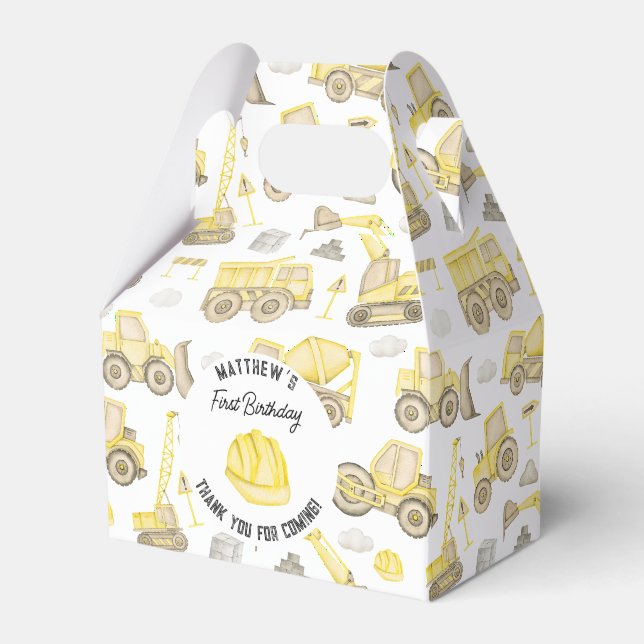 Ballotins Construction Casquette dur premier anniversaire Me (Verso)