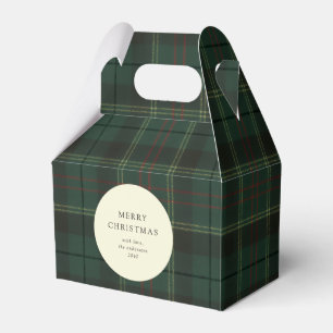 Ballotins Cookie de fête classique vert plaid